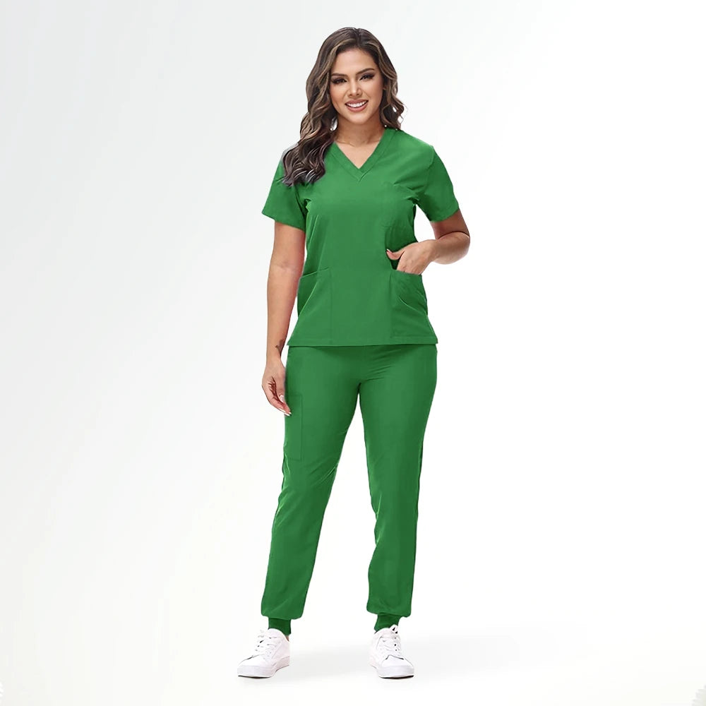 Stretchy Nurse Scrub Uniform