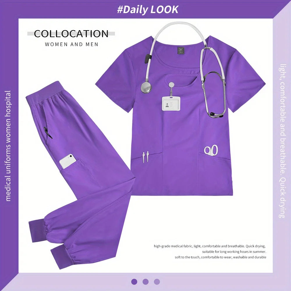 Scrubs Uniform Anti-Wrinkle