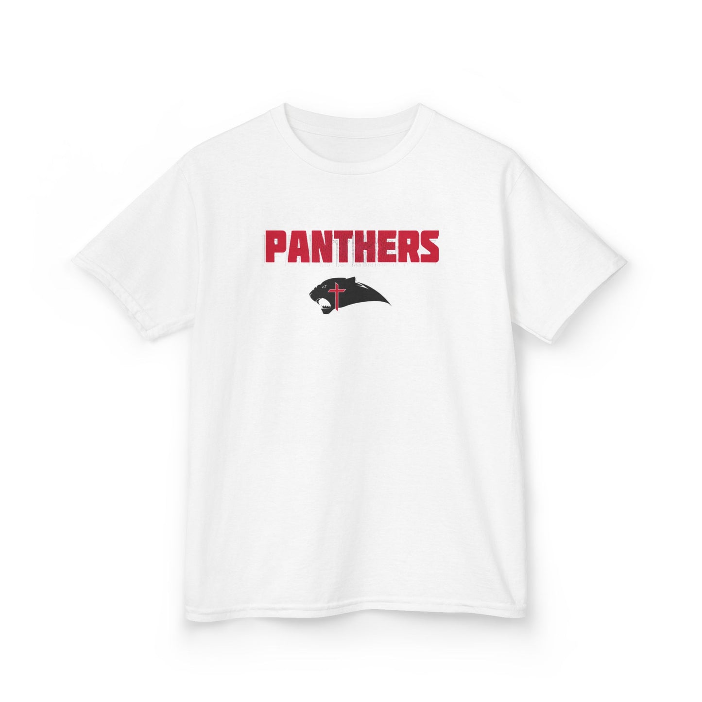 Panthers Kids T‑Shirt — Panthers Logo Front with BENVENUTTI Name on Back