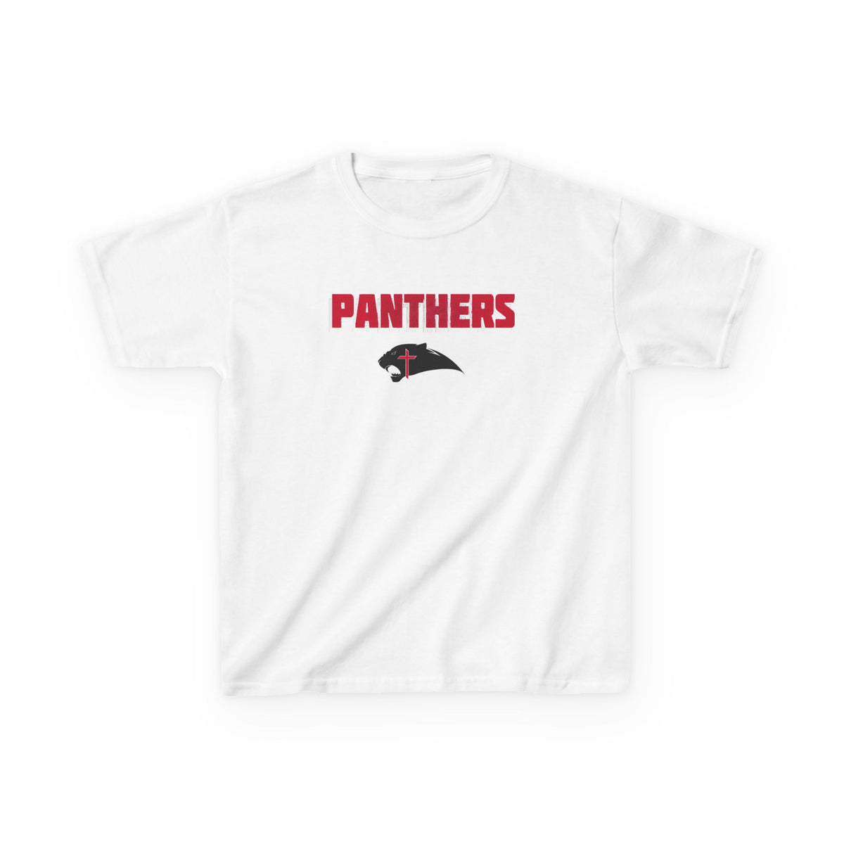 Panthers Kids T‑Shirt — Panthers Logo Front with BENVENUTTI Name on Back