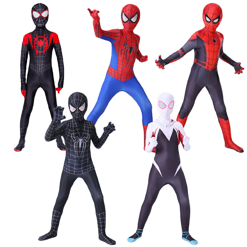 Spider-Man Bodysuit Costume Miles Morales Suit Expedition Adult Child Halloween Costume Gwen