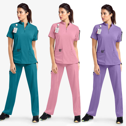 Hand Washing Suit Work Clothes Uniform Stand Collar Suit Elastic Quick-drying Medical Operating Room Surgical Gown