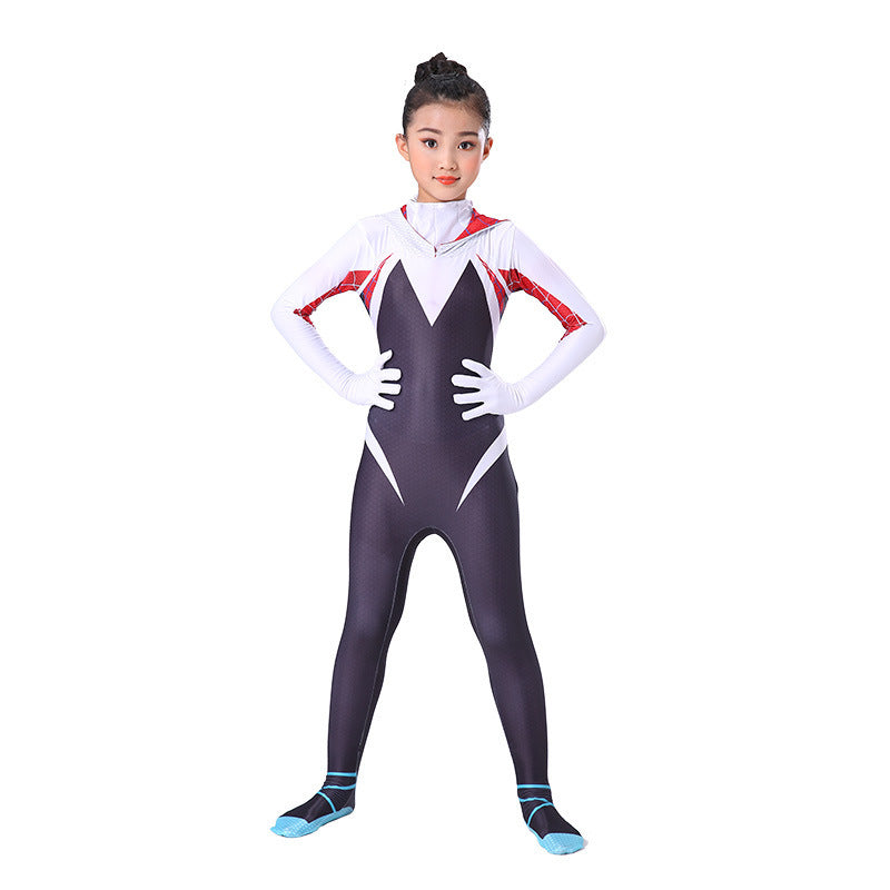 Spider-Man Bodysuit Costume Miles Morales Suit Expedition Adult Child Halloween Costume Gwen