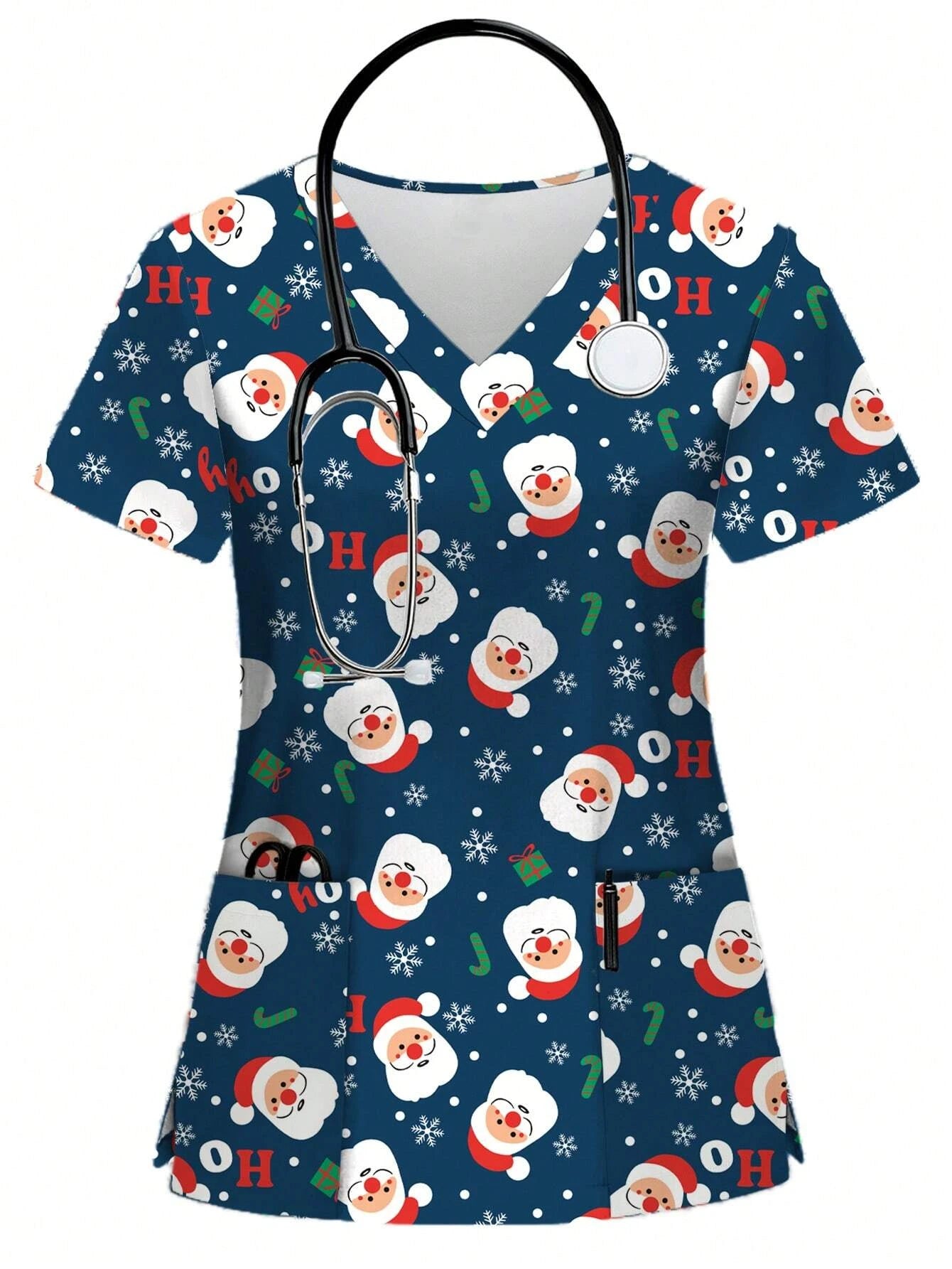 Christmas Scrub Tops