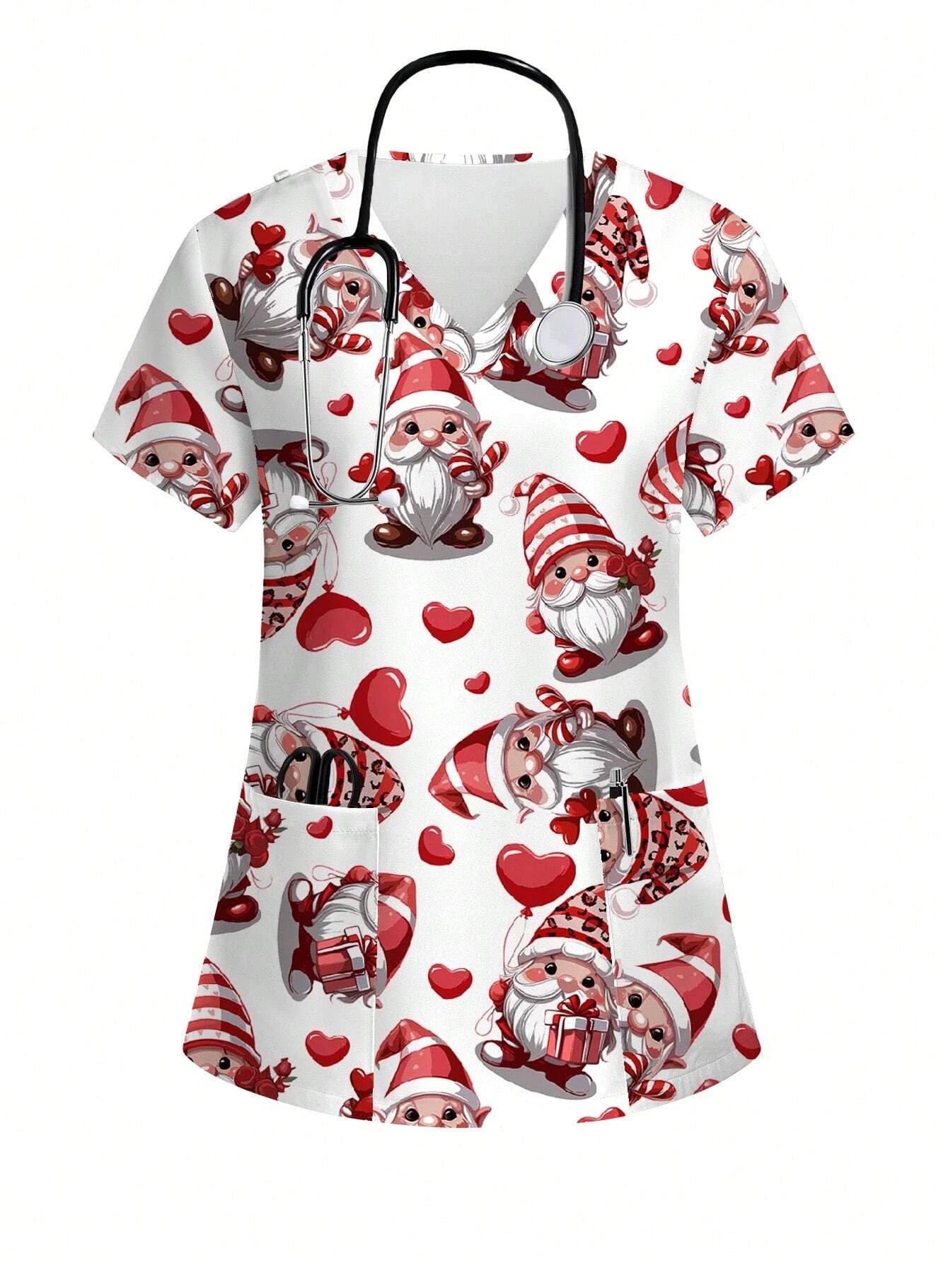 Christmas Scrub Tops
