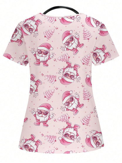 Christmas Scrub Tops