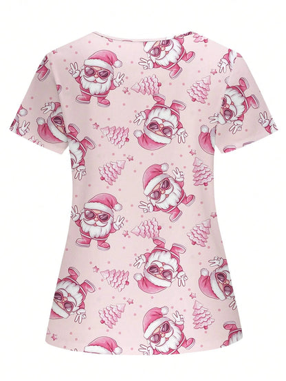 Christmas Scrub Tops