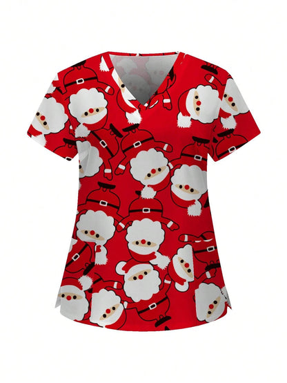 Christmas Scrub Tops