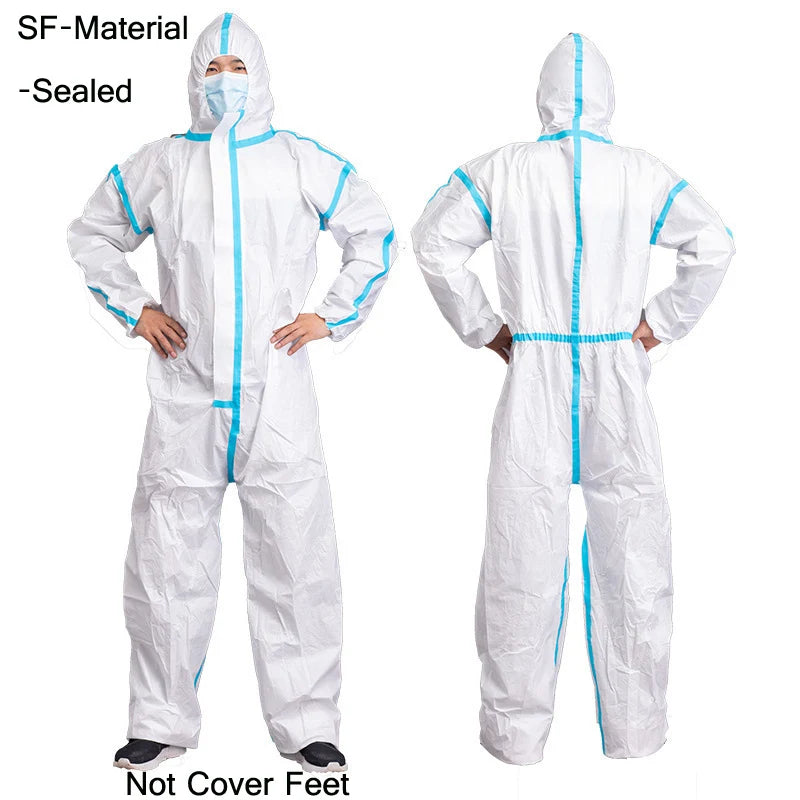 Disposable Safety Suit - Breathable, Dustproof,  Water,  Oil Resist.