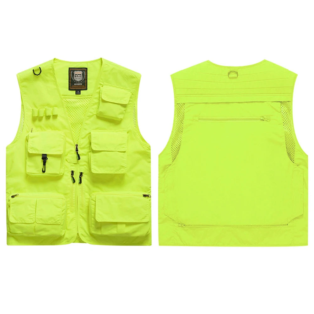Hi Vis Workwear Safety Vest with Multi Pockets