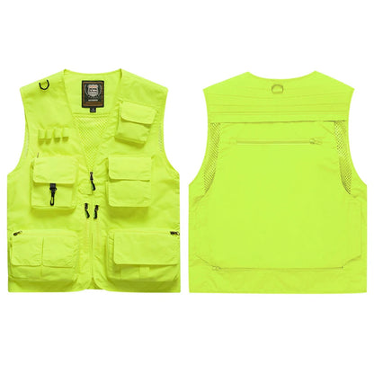 Hi Vis Workwear Safety Vest with Multi Pockets