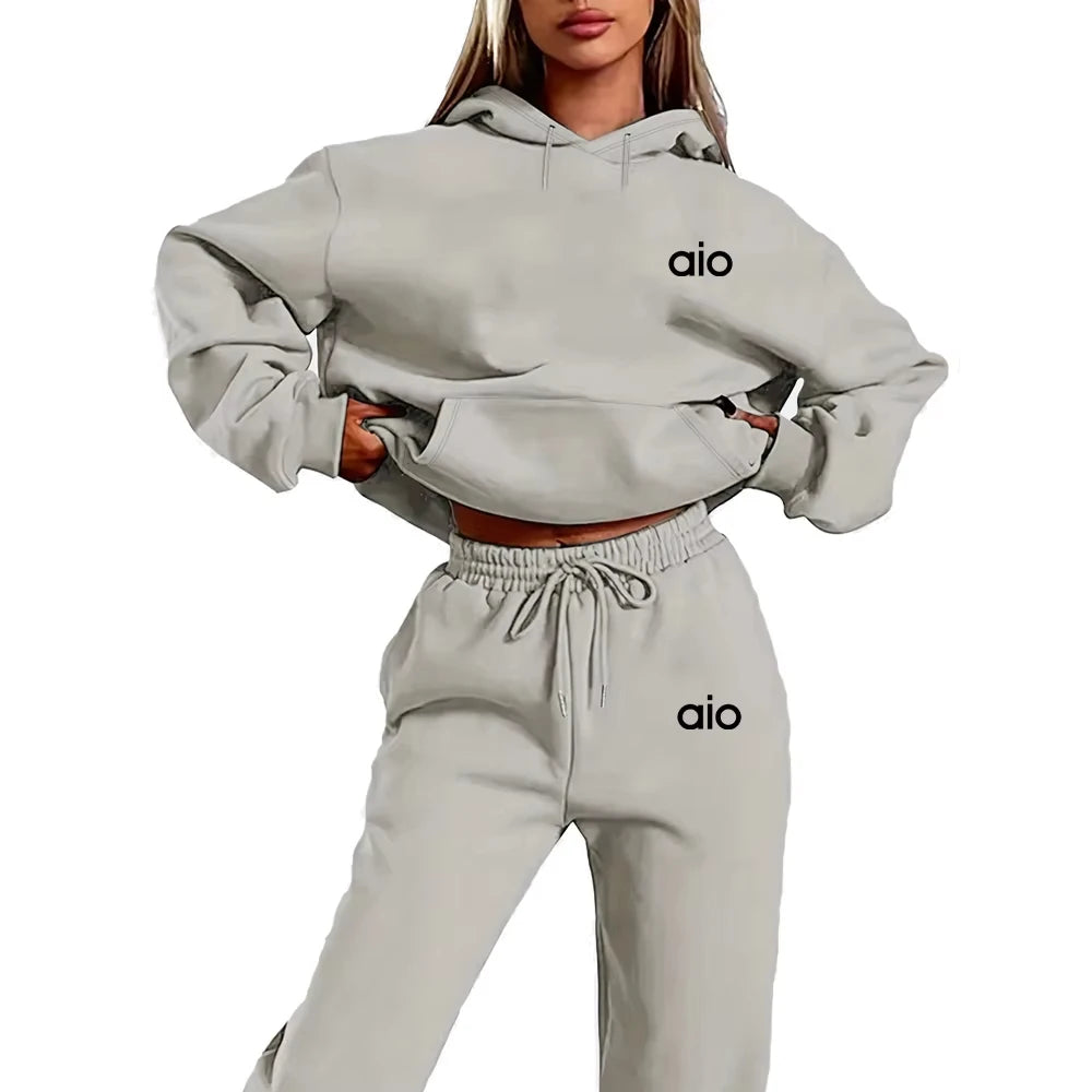 AIO Hooded  Sweatshirt and Pants Set