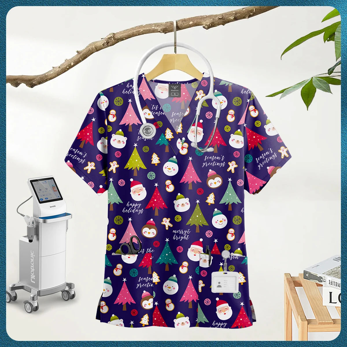 Multi-Colored, Multi-patterned Nursing Scrub tops