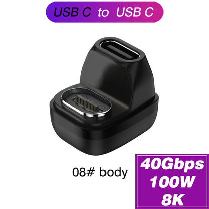 Magnetic Type-C OTG Thunderbolt4 Adapter Type-C TO C To USB-A To HDMI DP VGA To Rj45 Adapter PD100W 140W Coverter Phone MacBook