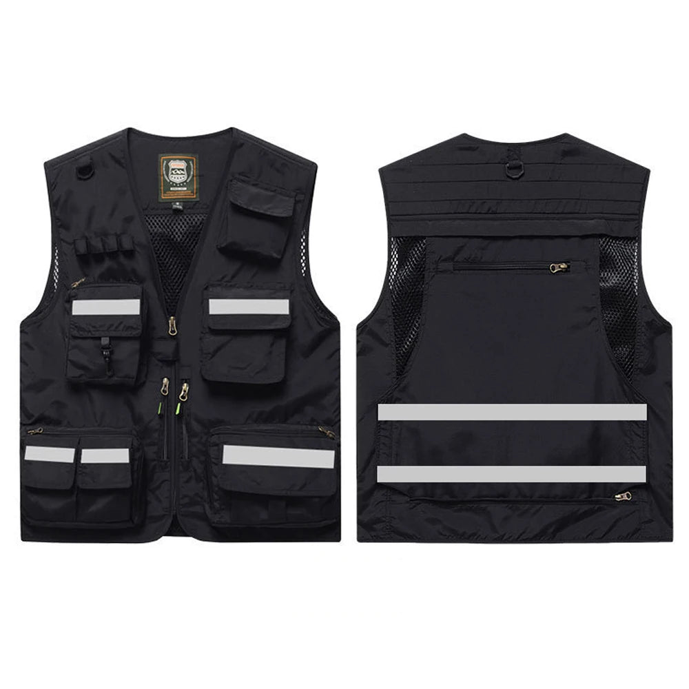 Hi Vis Workwear Safety Vest with Multi Pockets