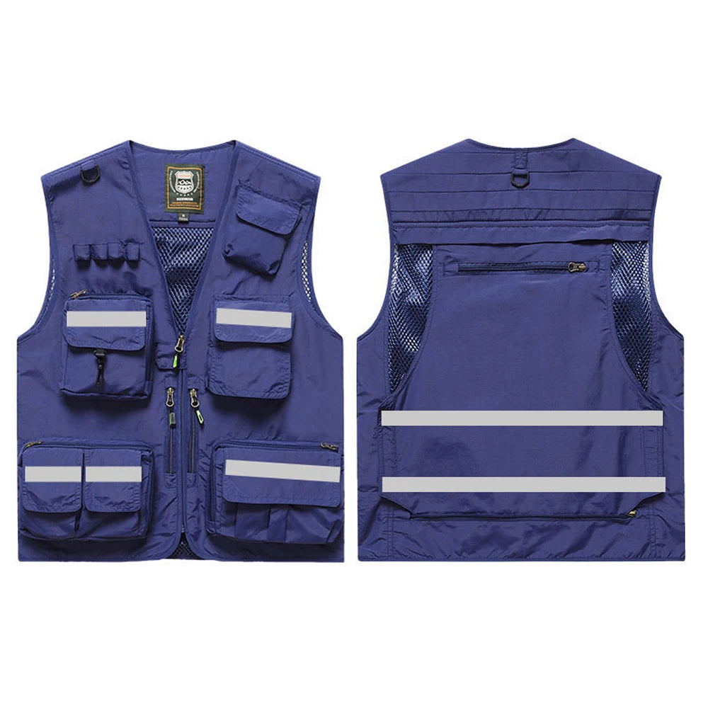 Hi Vis Workwear Safety Vest with Multi Pockets