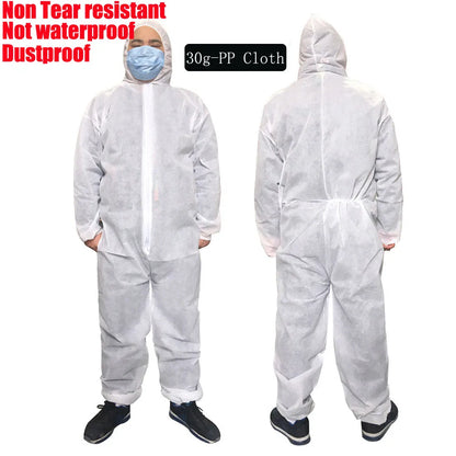 Disposable Safety Suit - Breathable, Dustproof,  Water,  Oil Resist.