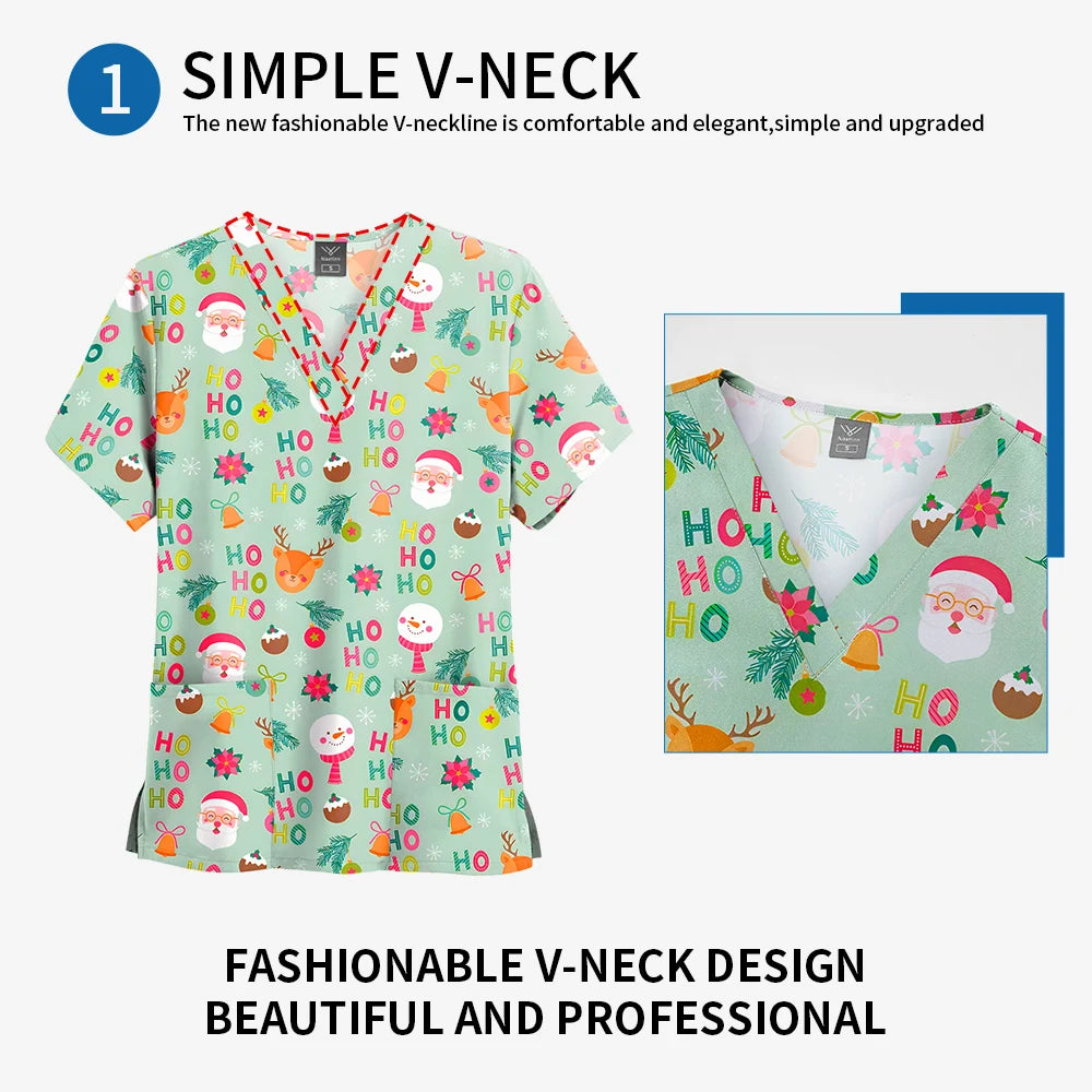 Multi-Colored, Multi-patterned Nursing Scrub tops