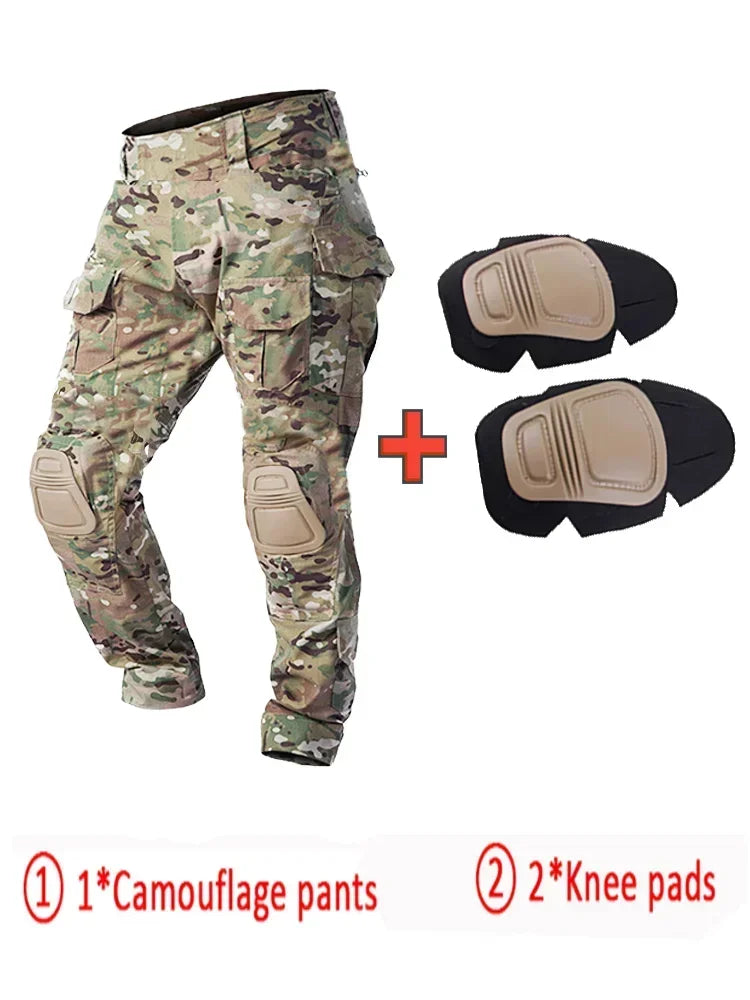 Men's Tactical Multicam Hunting Shirts / Pants /  Elbow/Knee Pads
