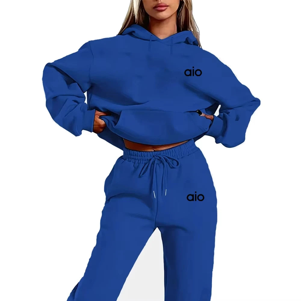 AIO Hooded  Sweatshirt and Pants Set