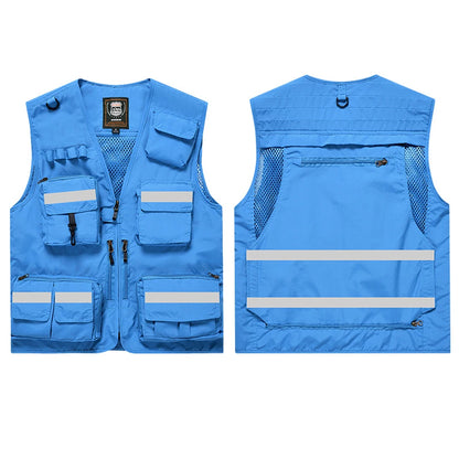 Hi Vis Workwear Safety Vest with Multi Pockets