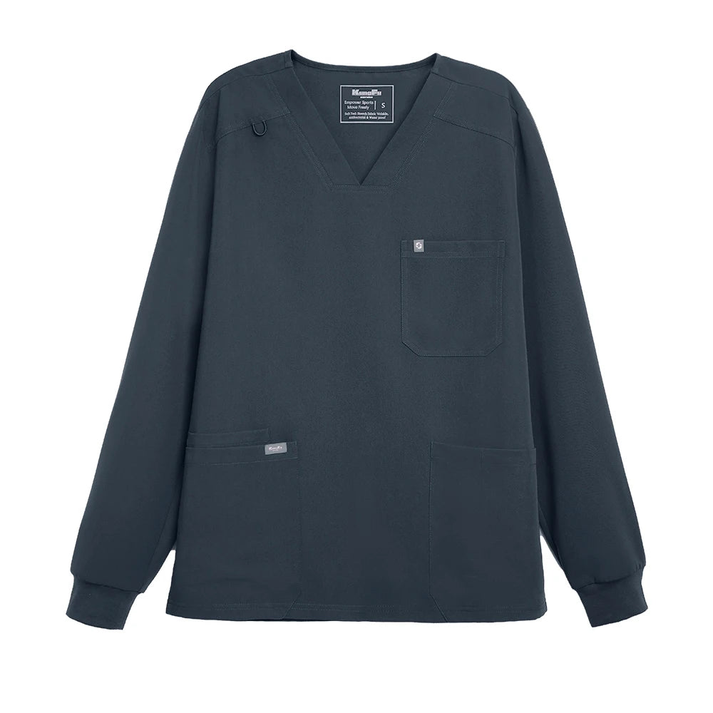 KUNGFU SCRUBS Waterproof Antibacterial Men's' Long-Sleeved Scrubs