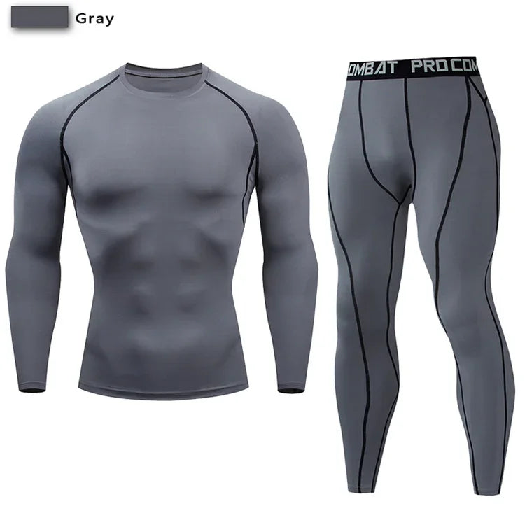 2pcs Men's Elastic SportsTraining sets