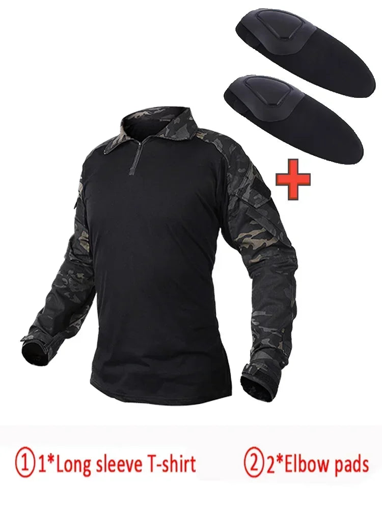 Men's Tactical Multicam Hunting Shirts / Pants /  Elbow/Knee Pads