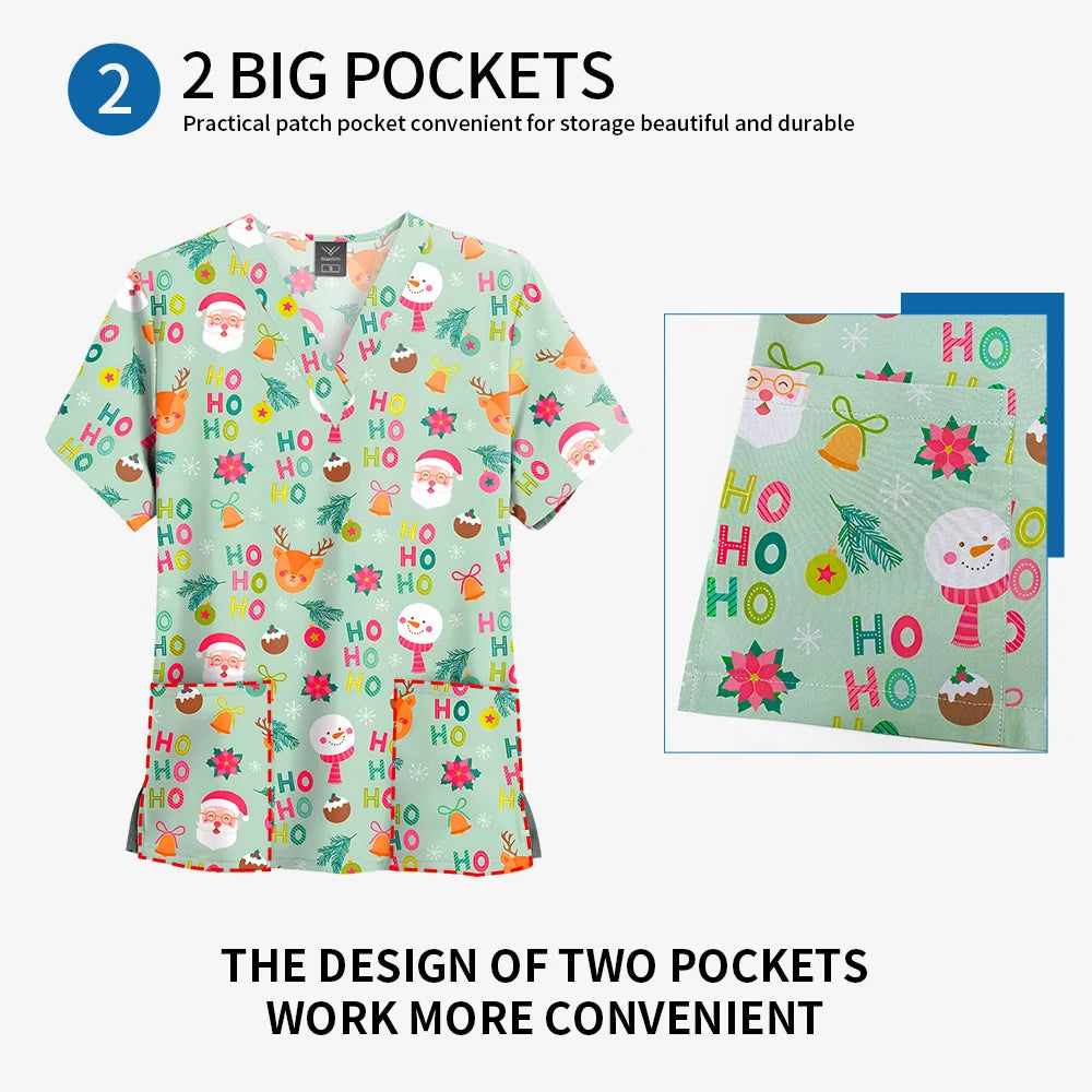 Multi-Colored, Multi-patterned Nursing Scrub tops
