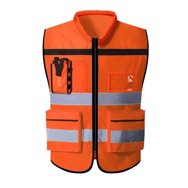 Custom Logo Security Safety Vest Hi Visibility- ANSI Class 2