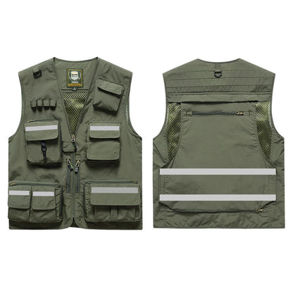 Hi Vis Workwear Safety Vest with Multi Pockets