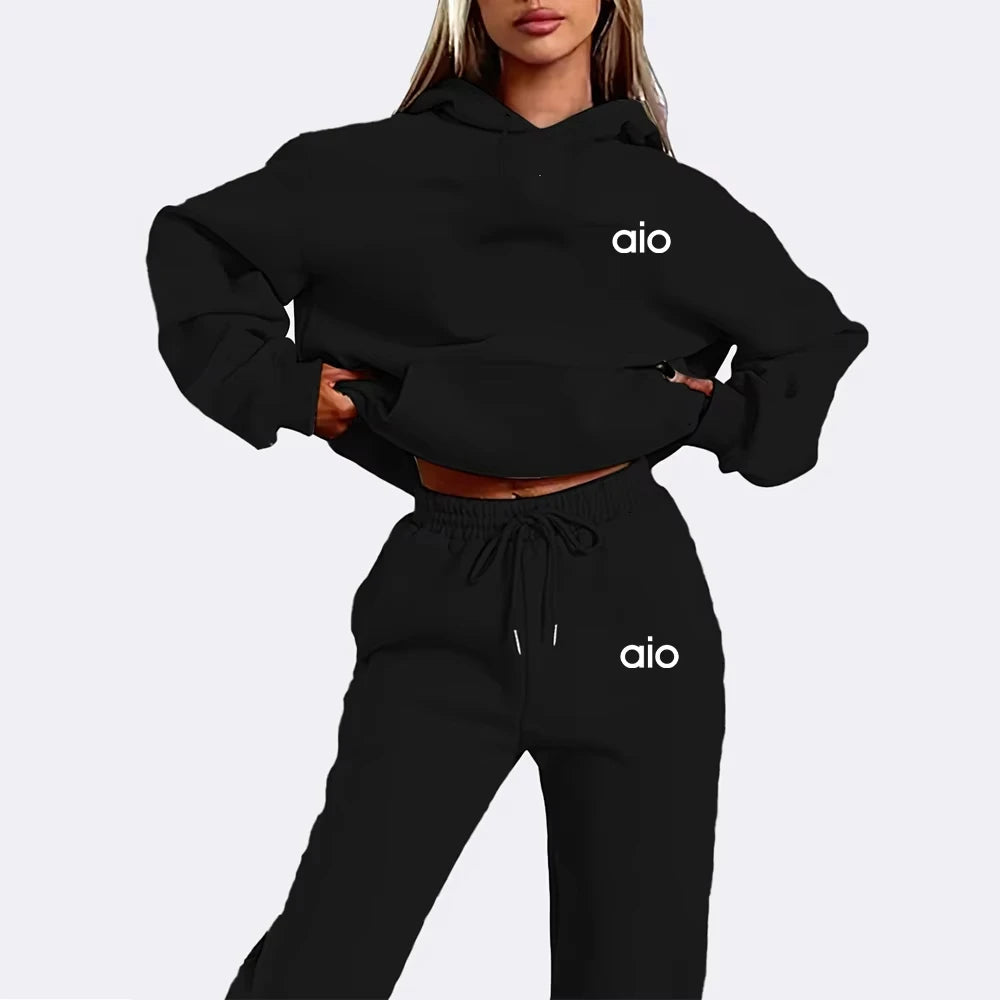 AIO Hooded  Sweatshirt and Pants Set