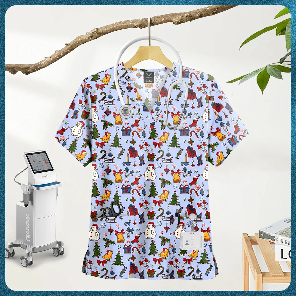 Multi-Colored, Multi-patterned Nursing Scrub tops