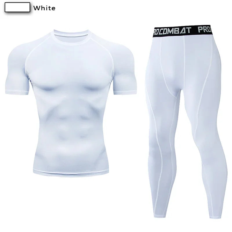 2pcs Men's Elastic SportsTraining sets