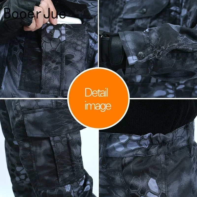 Black Python Pattern Wear-resistant Uniform