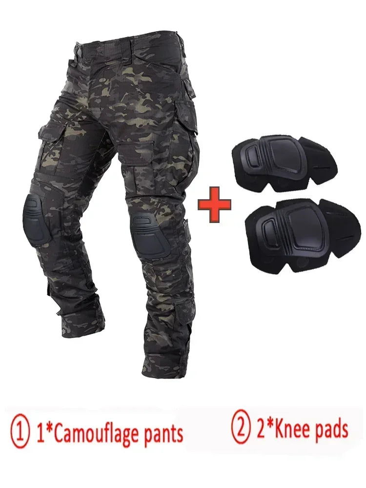 Men's Tactical Multicam Hunting Shirts / Pants /  Elbow/Knee Pads