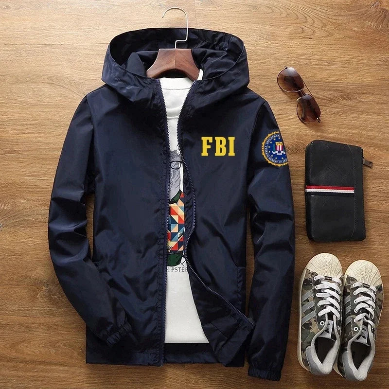 2024 New Men's FBI Printed jackets