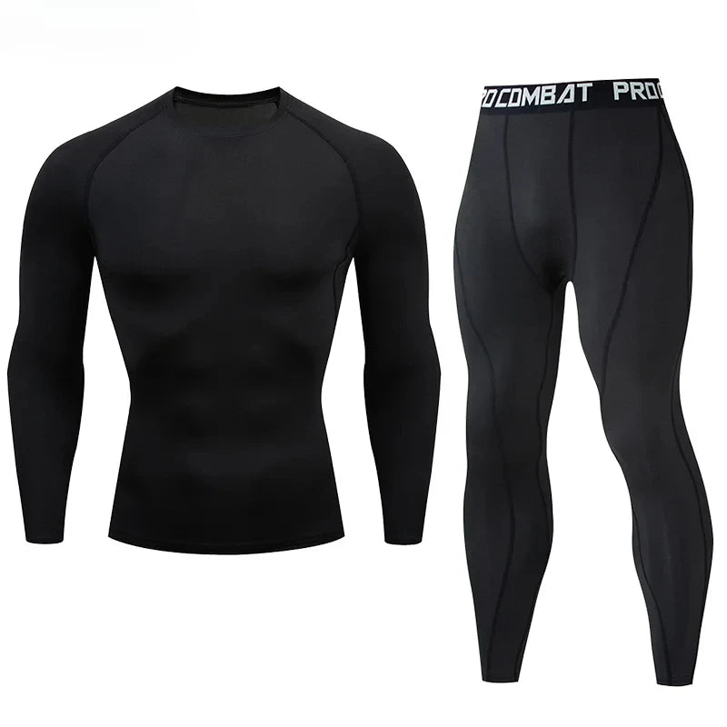2pcs Men's Elastic SportsTraining sets