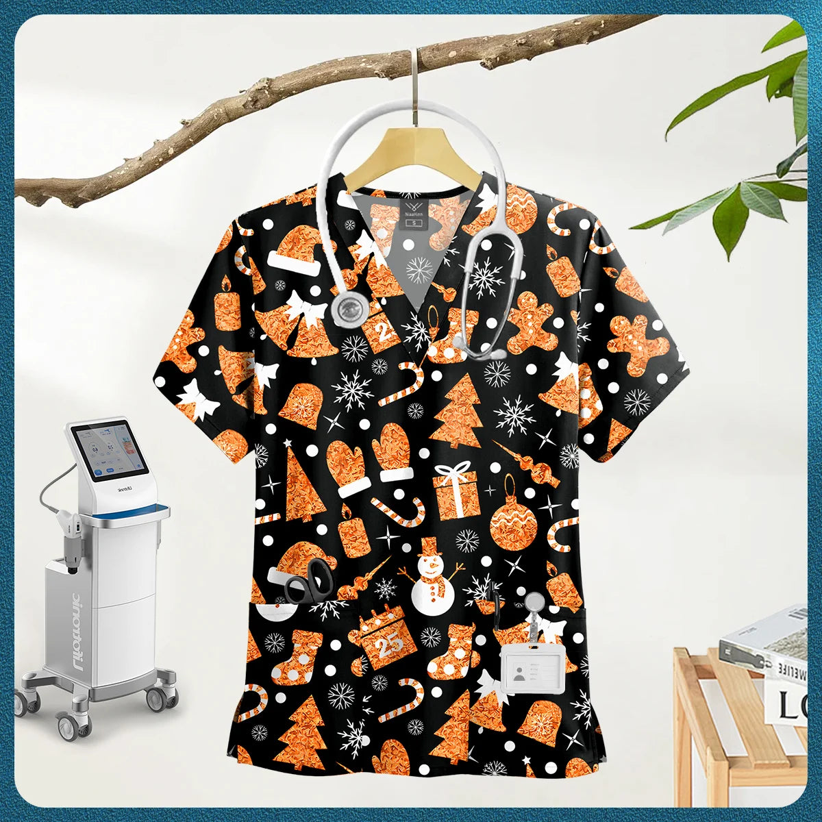Multi-Colored, Multi-patterned Nursing Scrub tops