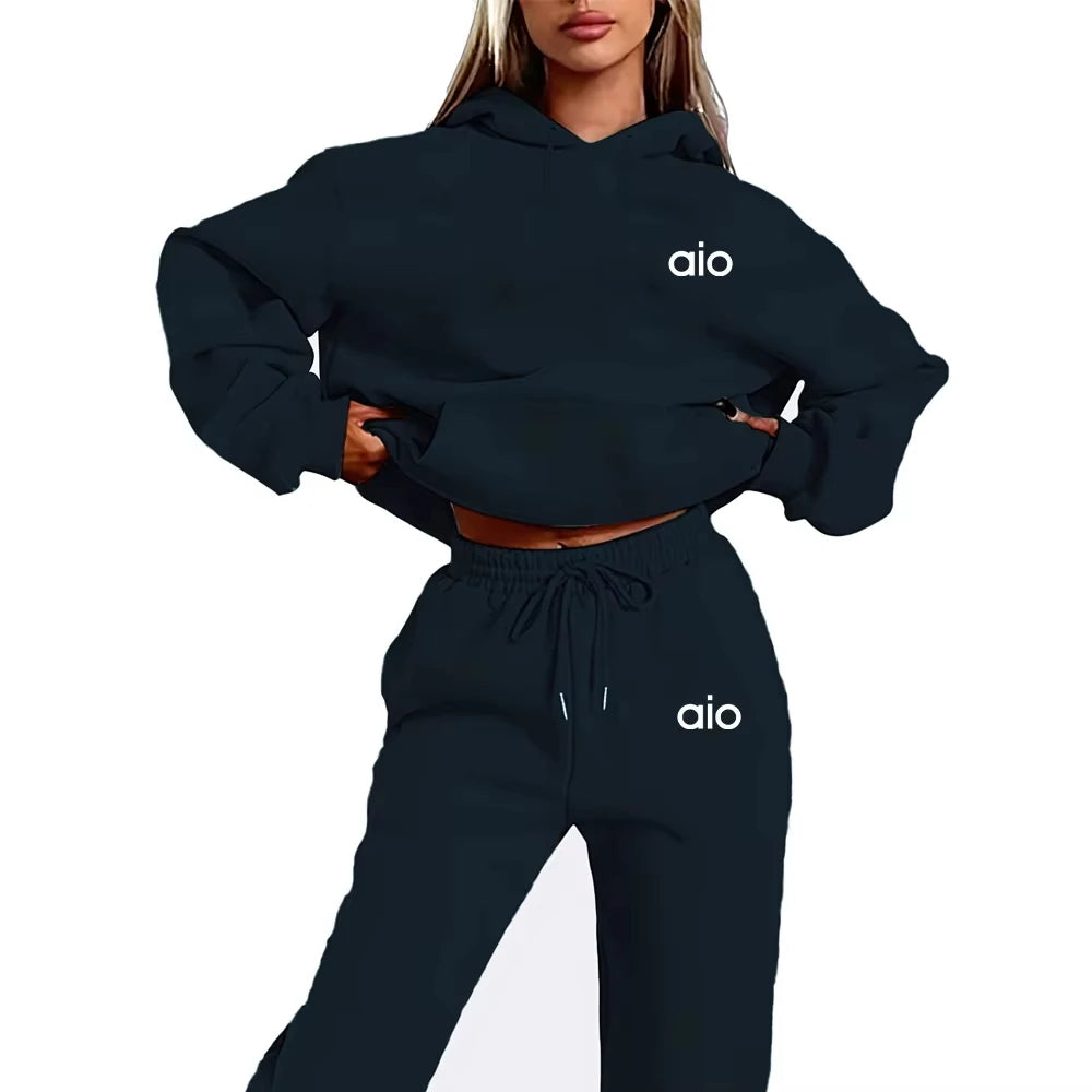 AIO Hooded  Sweatshirt and Pants Set