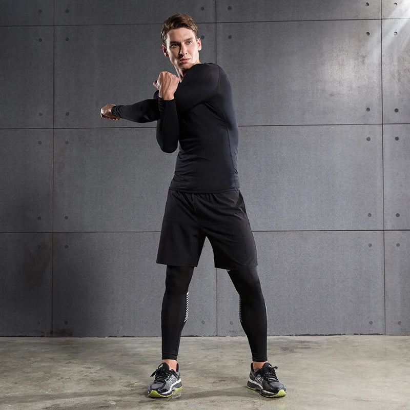 Compression Shirts for Men - Solid Dry Fit Technology