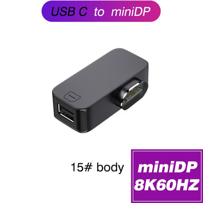 Magnetic Type-C OTG Thunderbolt4 Adapter Type-C TO C To USB-A To HDMI DP VGA To Rj45 Adapter PD100W 140W Coverter Phone MacBook