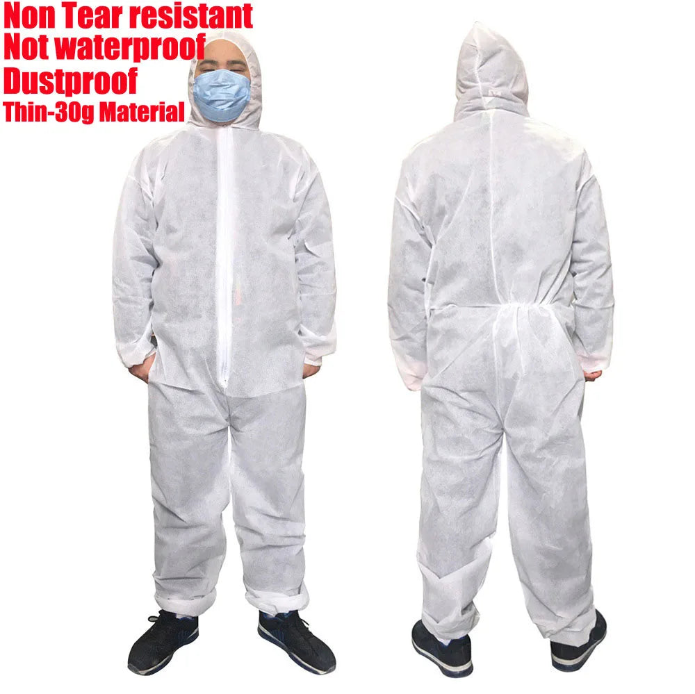 Disposable Safety Suit - Breathable, Dustproof,  Water,  Oil Resist.