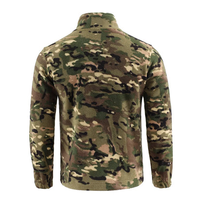 Camouflage Tactical Fleece Jacket Double-Sided