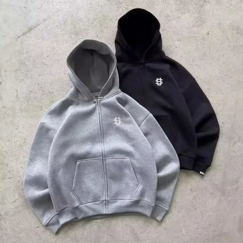 Hoodie Sets Mens Y2K Straight Sweatpants