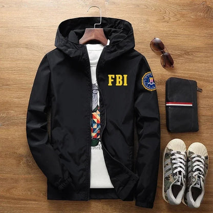 2024 New Men's FBI Printed jackets