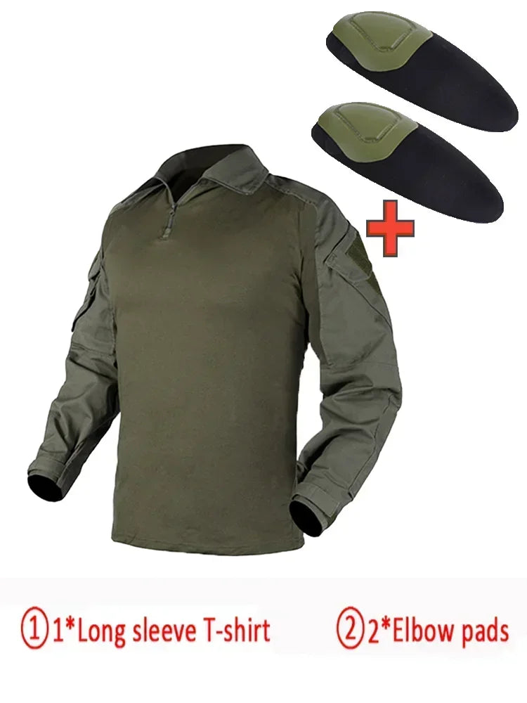 Men's Tactical Multicam Hunting Shirts / Pants /  Elbow/Knee Pads