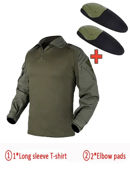 Men's Tactical Multicam Hunting Shirts / Pants /  Elbow/Knee Pads