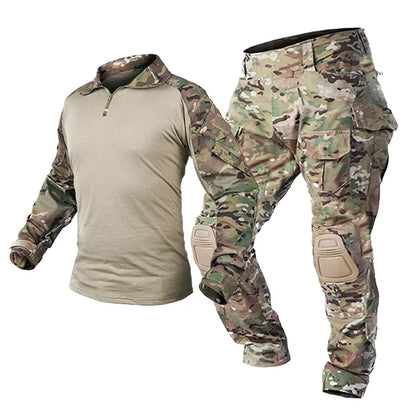 Men's Tactical Multicam Hunting Shirts / Pants /  Elbow/Knee Pads