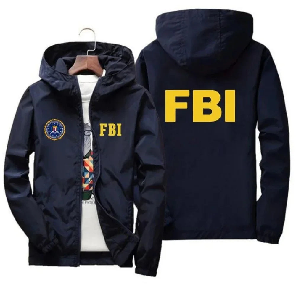 2024 New Men's FBI Printed jackets